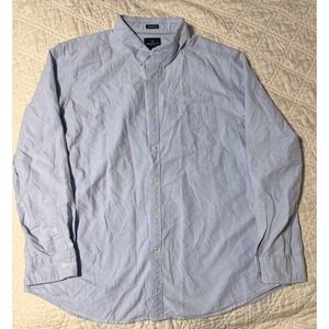 American Eagle Seriously Soft Oxford Shirt Mens XXL Blue Long Sleeve Button Down